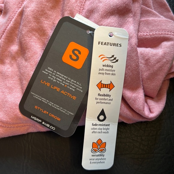 Womens RBX ankle length legging and active top small NWT LOUNGE YOGA WORKOUT - Picture 5 of 6